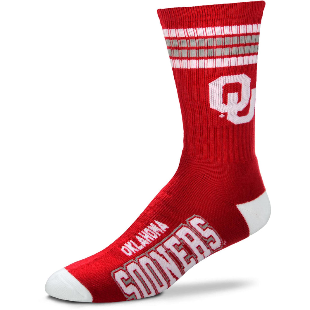 University of Oklahoma 4 Stripe Deuce Socks