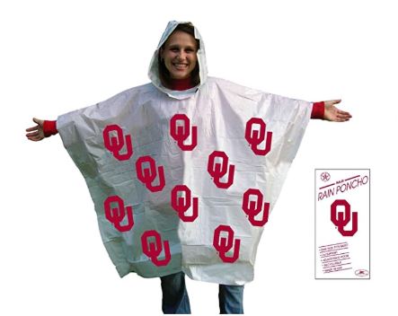 University of Oklahoma Logo Rain Poncho