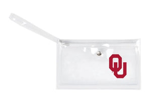 University of Oklahoma Clear Ticket Wristlet
