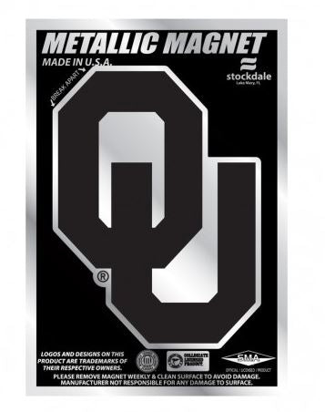 University of Oklahoma Logo Metallic 3x5 Magnet