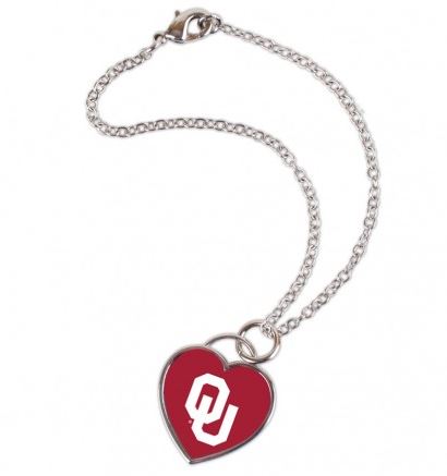 University of Oklahoma 3D Heart Bracelet