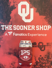 Load image into Gallery viewer, University of Oklahoma WinCraft Limited Edition 125th Anniversary Football Season Koozie