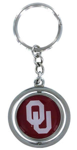 University of Oklahoma Spinner Key Ring